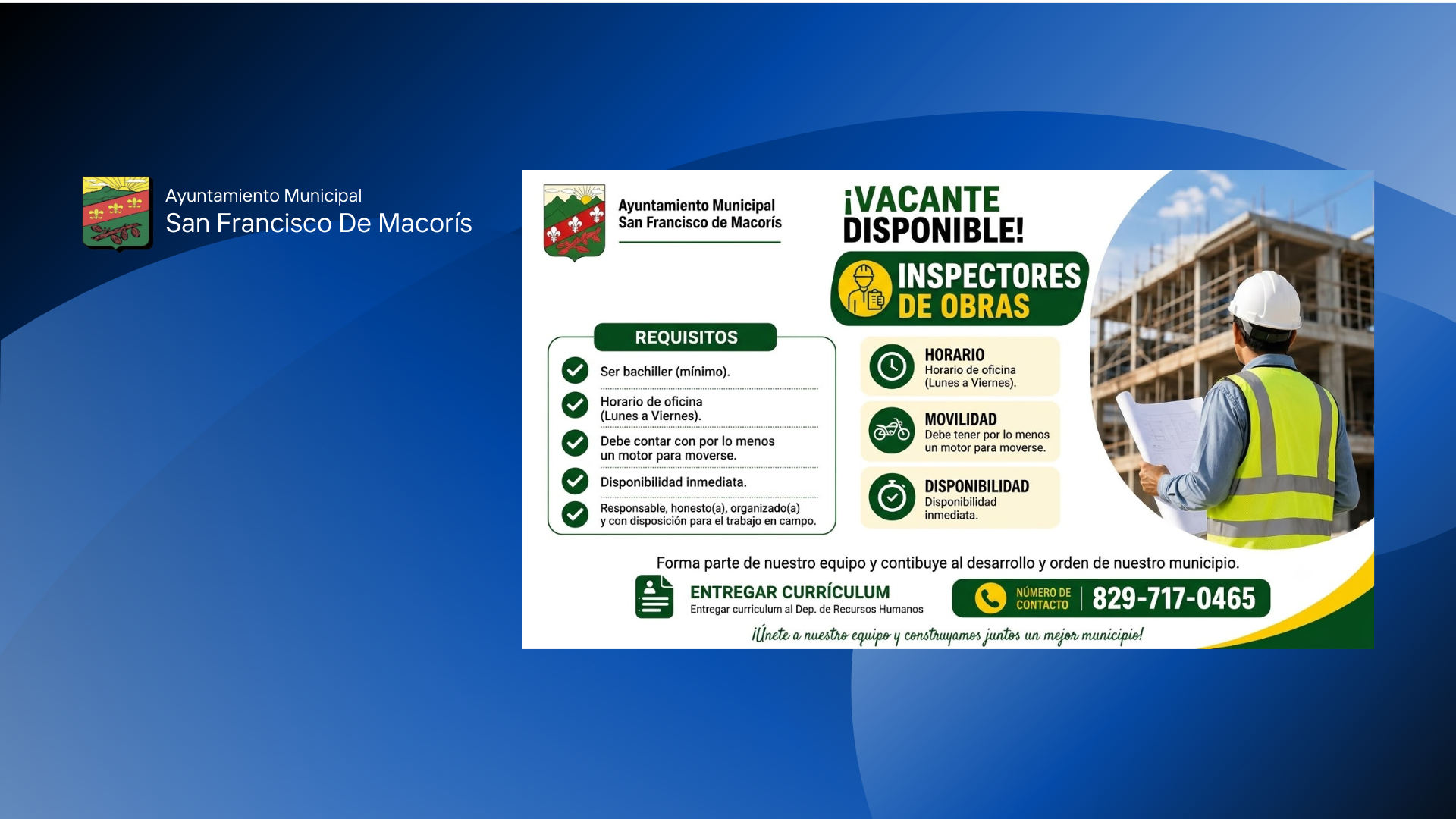 Vacante Disponible